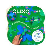 Clixo Magnetisch Bouwspeelgoed Itsy Pack Blauw/Groen, 18dlg.