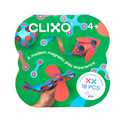 Clixo Magnetisches Bauspielzeug Itsy Pack Flamingo, 18-tlg.