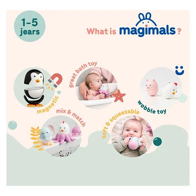 Magimals Wiably Wobly Sealife Magnetisches Spielzeug