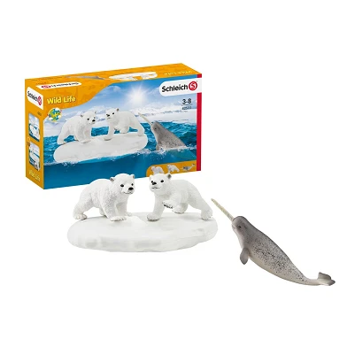 Schleich WILD LIFE Fête coulissante ours polaires 42531