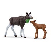 schleich WILDLIFE Elch mit Kalb 42603