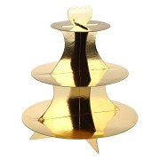 Etagere Karton Gold, 3-lagig