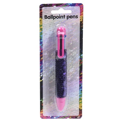 Mehrfarbiger Stift mit Pailletten