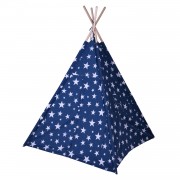 Tipi-Zelt Blau mit Sternen