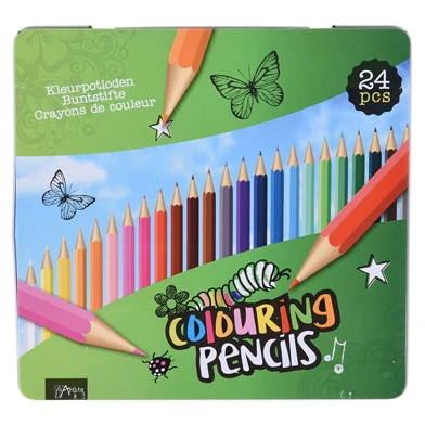 Crayons de couleur, 24 pièces.