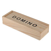 Domino in Holzkiste