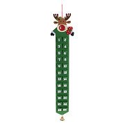 Adventskalender mit Weihnachtsfigur - Grün