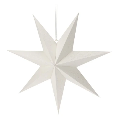 Papier étoile blanc, 60 cm