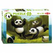 Panda-Sterne-Puzzle – Gemeinsamer Spaß, 56 Teile.