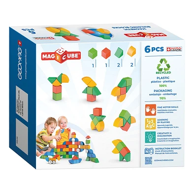 Geomag Magicube 3 Shapes Recycled Starter Set, 6-tlg.