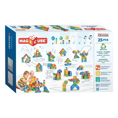 Geomag Magicube 4 Shapes Recycled Little World, 25dlg.