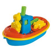 Boot mit Sandspielzeug