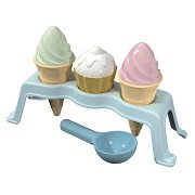 Cupcake- und Eiscreme-Strand-Set