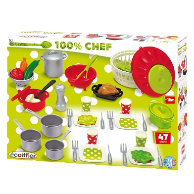 Ecoiffier 100% Chef Dinerset, 47dlg