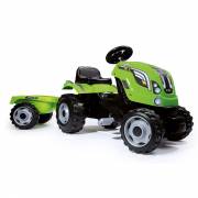 Smoby Tractor met Trailer - Groen