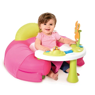 Smoby Cotoons Babystoel met Activiteitentafel - Roze