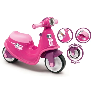Smoby Scooter Ride On Roze