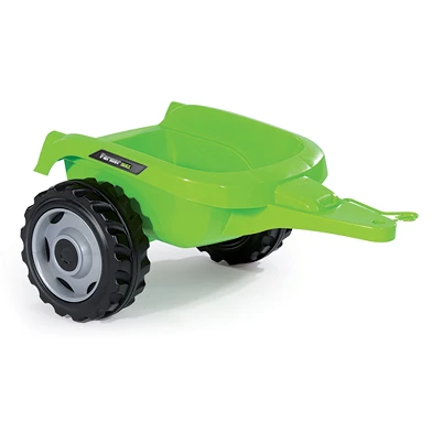 Smoby Max Tractor met Trailer - Groen