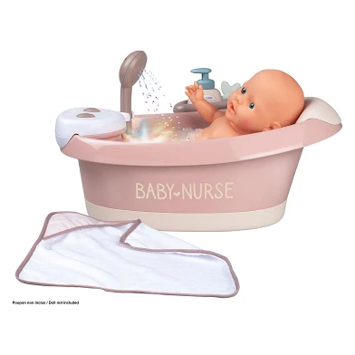 Smoby Baby Nurse Badewanne mit Funktionen und Zubehör, 3dlg.