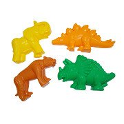 Cavallino Sandförmchen-Set Dinos und wilde Tiere