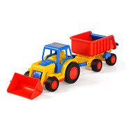 Polesie Basics Tractor met Shovel en Trailer