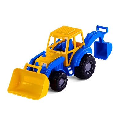 Tracteur Cavallino avec chargeur frontal bleu