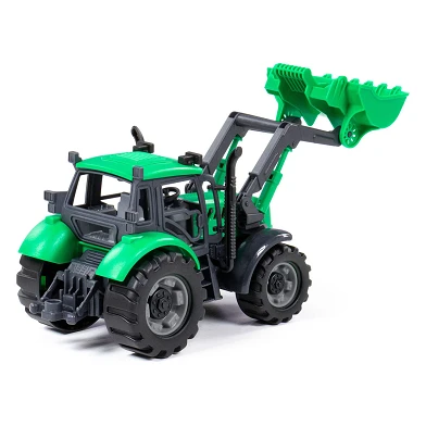 Cavallino Traktor mit Schaufel grün, Maßstab 1:32