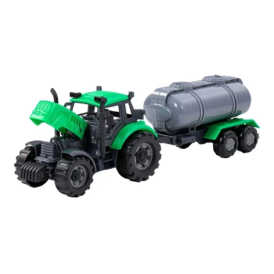 Cavallino Traktor mit Tankwagen grün, Maßstab 1:32
