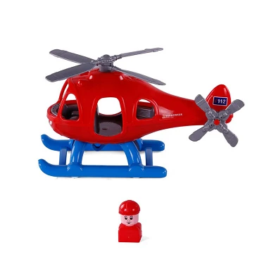 Cavallino Feuerwehrhubschrauber mit Spielfigur, 29,5 cm