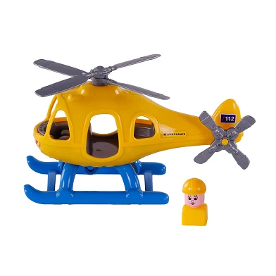 Hélicoptère Ambulance Cavallino avec figurine de jeu, 29,5 cm