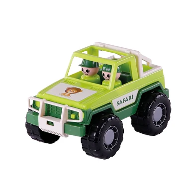 Cavallino Jeep Vert avec 2 figurines de jeu