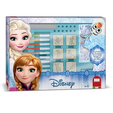 Stempel- en Kleurset Maxi Disney Frozen, 22dlg.