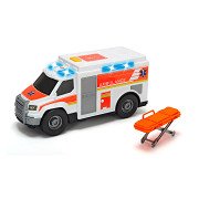 Dickie Krankenwagen und Trage mit Licht und Sound