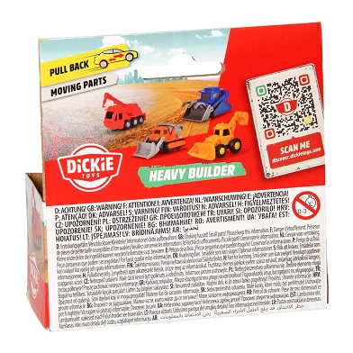 Dickie Heavy Buider Werkvoertuig - Geel