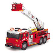 Dickie RC Feuerwehrauto mit Leiter und Wasserbrause