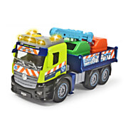 Dickie Action Truck – Recycling-LKW mit Mülltonnen