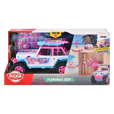 Dickie Flamingo Jeep avec figurine