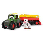 ABC Fendti Traktor mit Anhänger und Tier
