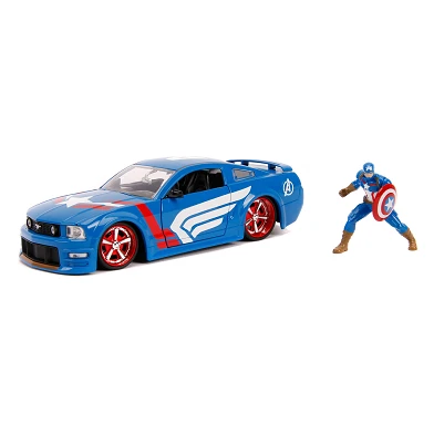 Jada Avengers Captain America mit Auto 1:24