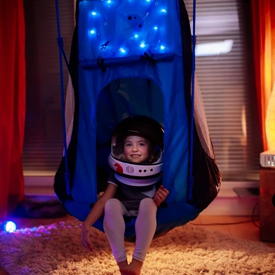 HUDORA Nest balançoire Cosmos avec Tente LED
