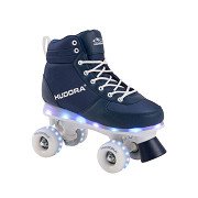 Hudora Rolschaatsen Blauw met LED, Maat 33-34