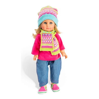 Chapeau et écharpe de poupées, 38-45 cm