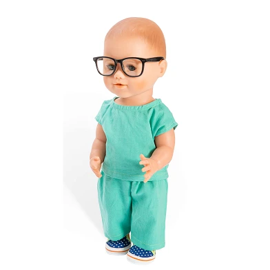 Tenue de médecin pour poupées avec stéthoscope, 38-45 cm