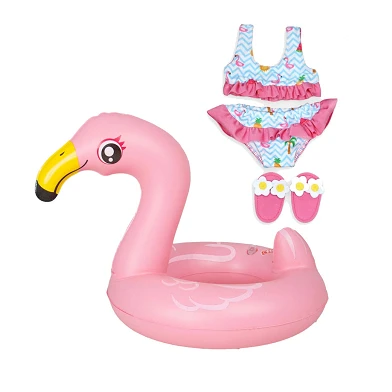 Ensemble de natation pour poupées Flamingo, 35-45 cm