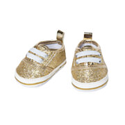 Poppensneakers Glitter Goud, 38-45 cm