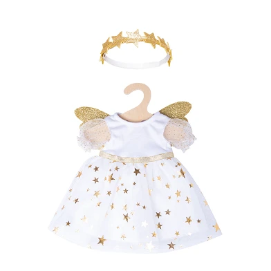 Robe de poupée Ange avec étoiles, 28-35 cm