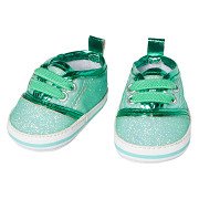 Poppenschoenen Glitter Sneakers  Mint, 38-45 cm