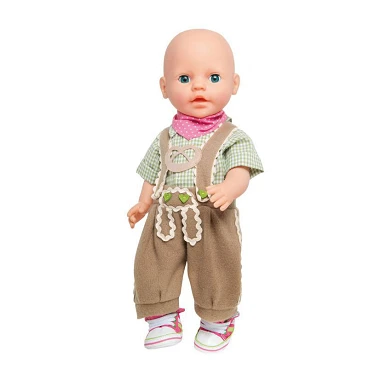 Vêtements de poupée Lederhosen avec chemise et écharpe, 28-35 cm