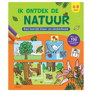 Een Leerrijk Kleur- en Stickerboek - Ik ontdek de Natuur