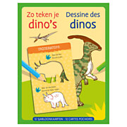 Sjabloonkaarten Zo teken je Dino's